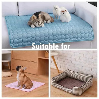 Small Big Dogs Summer Pet Cold Bed Cat Sofa Ice Pad - Pet Bed Dog Cooling Mat Extra Large Durable Blanket for Small Big pet