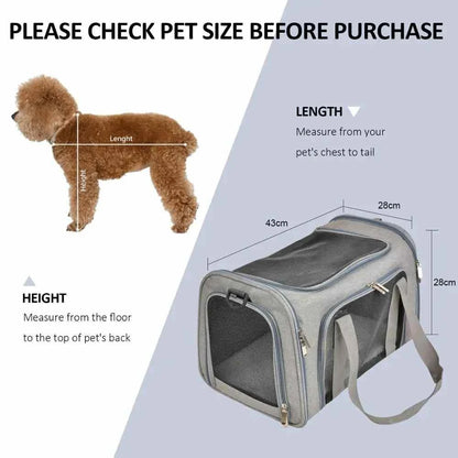 Dog Carrier Bag Soft Side Backpack Cat Pet Carriers Dog Travel Bags Airline Approved Transport - Dog Carrier Backpack Soft Side | Airline Approved Pet Travel Bag style