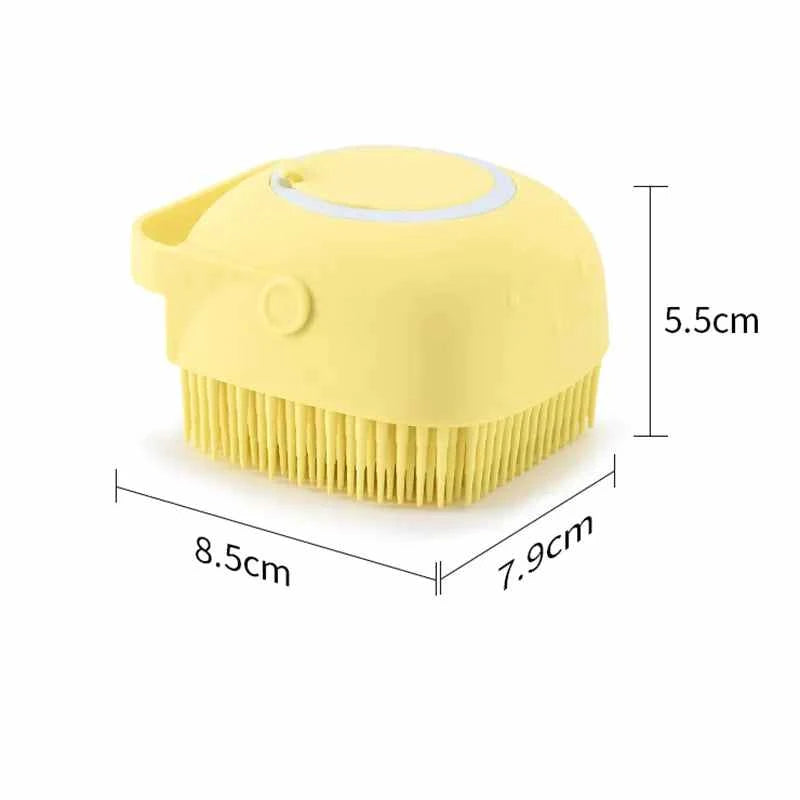 Dogs Cats Bath Brush Safe Bathroom Accessories - Cat Massage Soft Silicone Pet Massage Gloves for Dogs Cats Bath Brush