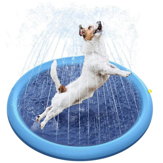 Dog Pool Pet Sprinkler Pad Play Cooling Mat Swimming Pool            .