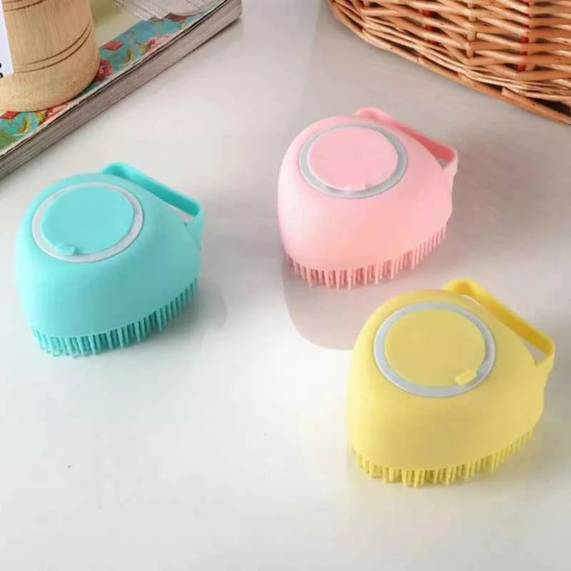 Dogs Cats Bath Brush Safe Bathroom Accessories - Cat Massage Soft Silicone Pet Massage Gloves for Dogs Cats Bath Brush