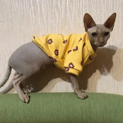 Cat Clothes Autumn Warm Fleece