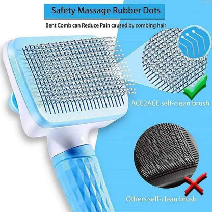 Cat Dog Hair Removal Cleaning Bath Brush Dog Supplies - Dog Brush Hair Remover for Long Hair Pet GroomingComb for Cat Dog Hair