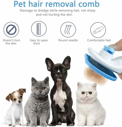 Cat Dog Hair Removal Cleaning Bath Brush Dog Supplies - Dog Brush Hair Remover for Long Hair Pet GroomingComb for Cat Dog Hair