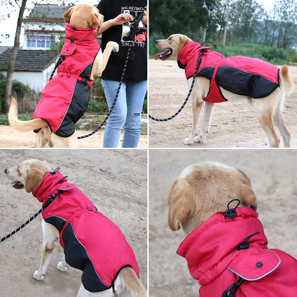 Dog Clothes Reflective Raincoat