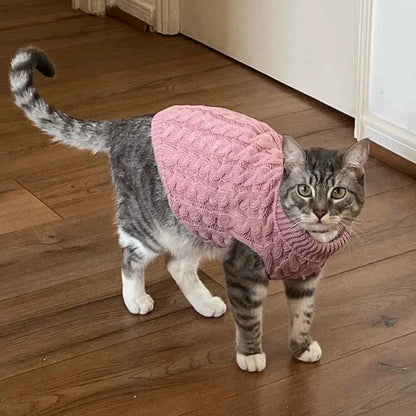 Warm Knitted Sphynx Cat Sweater Winter Pet Clothes - Cat Clothes: Warm Knitted Sphynx Cat Sweater Winter Pet Clothes  Cats