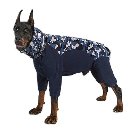 Pet Coat with 4 Legs Reflective Collar