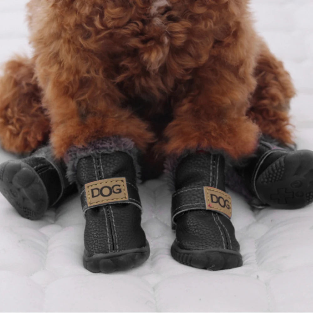 Dog Shoes with Hook Loop Closure Bulldog Booties