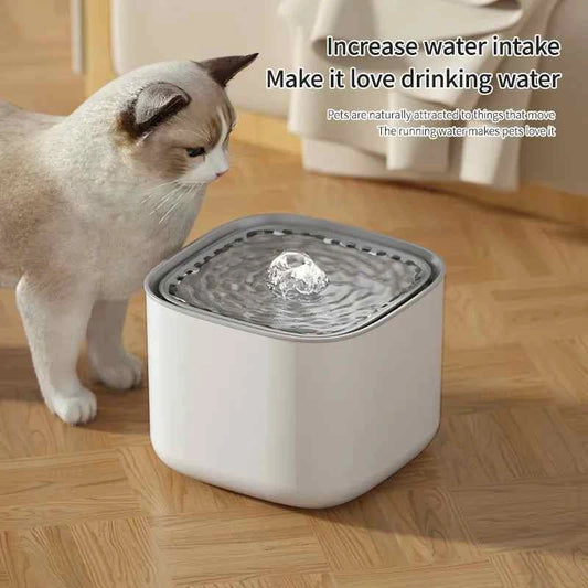 USB Electric Mute Cat Water Dispenser 3L Large Capacity Auto Recirculate Filtered Drinking Water - Cat Water Fountain USB Electric Mute 3L Capacity Auto Recirculate Filt