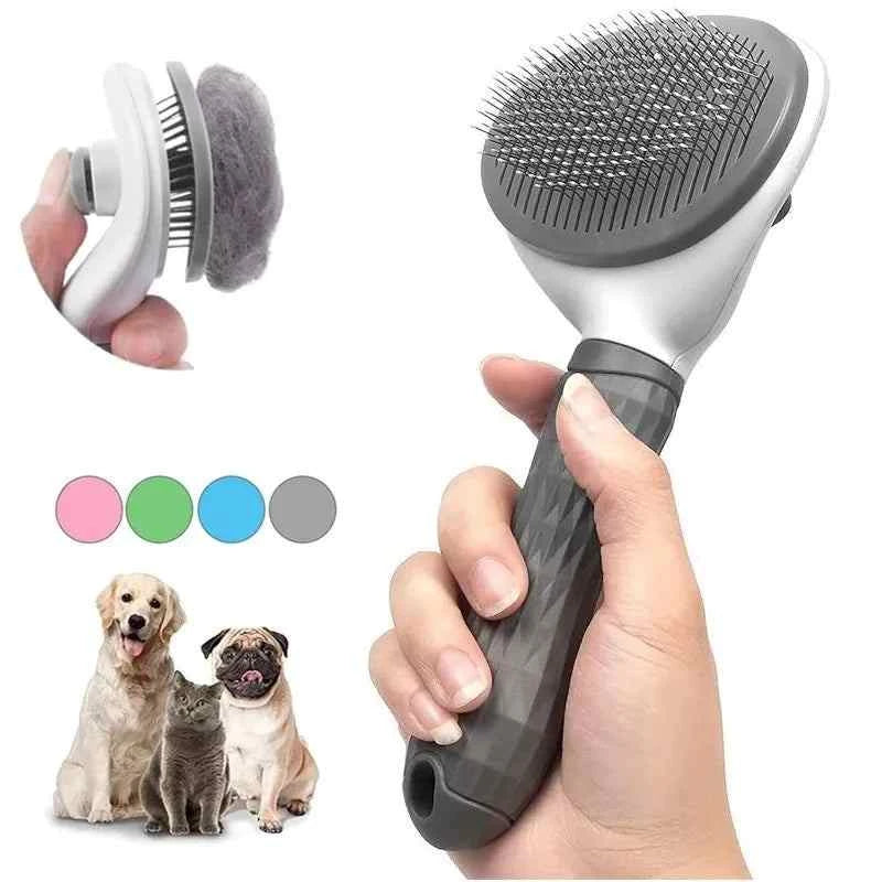 Cleaning Pet Hair Remover Brush - Brushing Grooming Comb Self Cleaning Pet Hair Remover Brush Dogs &Cats