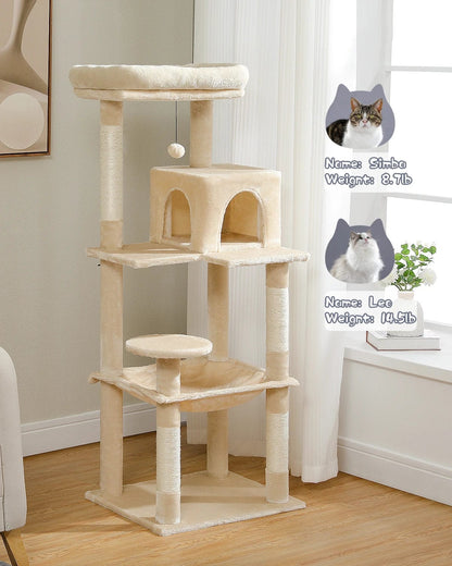 Cat Tree Tower with Condo Scratching