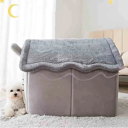 Small Medium Large Pets - Dog House Soft with Removable Cushion Suitable for Small Medium Large 