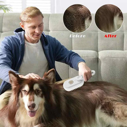 1 Hair Removal Grooming Supplies Steamy Spray Massage Beauty Comb Dog Cat Cleaning Accessory - Cat Steam Brush 3 In 1 Grooming Supplies for Dog & Cat, Cat grooming