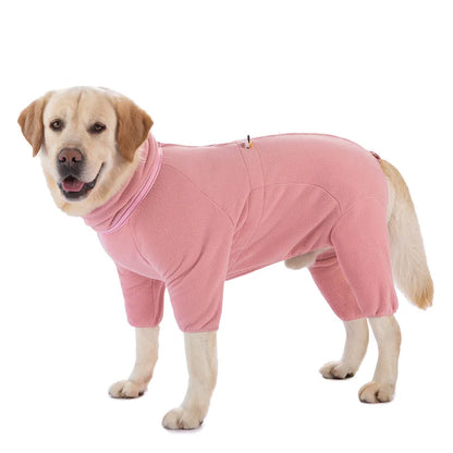 Pet Coat with 4 Legs Reflective Collar