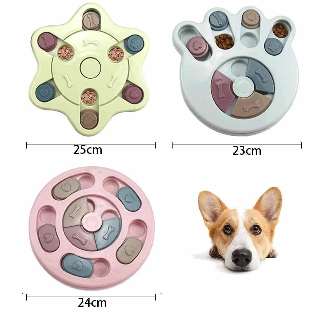 -Slip Slow Feeder Food Dispenser - Slip slow feeder food dispenser interactive dog puzzle toy