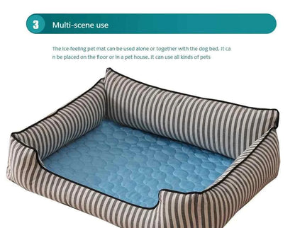 Small Big Dogs Summer Pet Cold Bed Cat Sofa Ice Pad - Pet Bed Dog Cooling Mat Extra Large Durable Blanket for Small Big pet