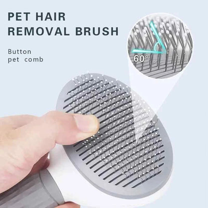 Cleaning Pet Hair Remover Brush - Brushing Grooming Comb Self Cleaning Pet Hair Remover Brush Dogs &Cats