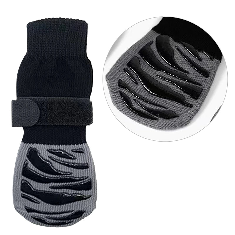 Dog Socks With Straps Traction Control For Indoor On Hardwood Floor