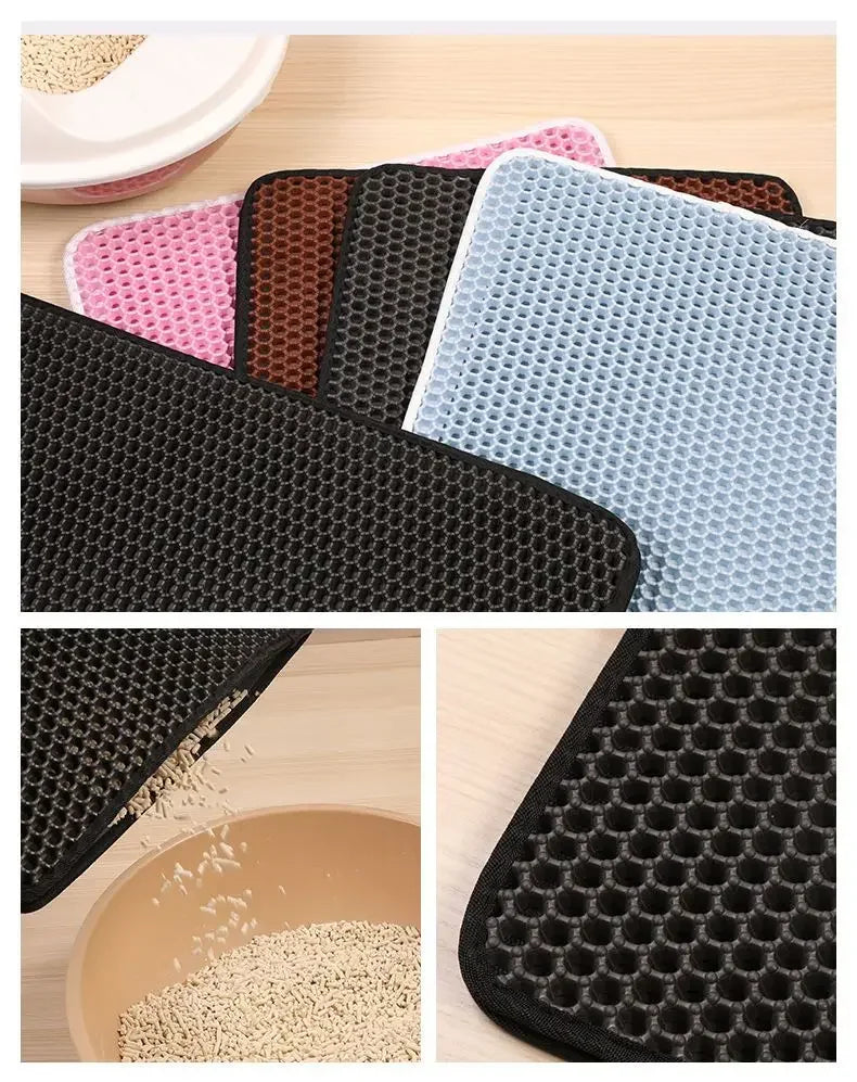 Cat Litter Mat With Gift Double Layer Waterproof