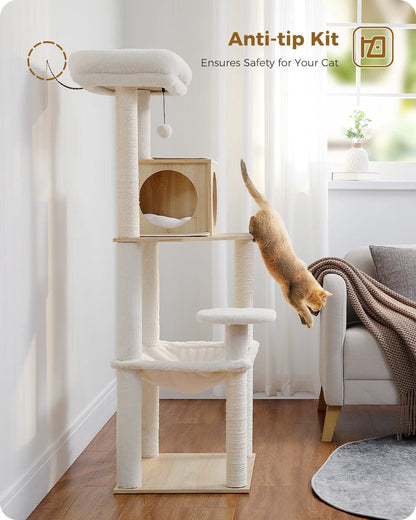 Cat Tree Tower with Condo Scratching