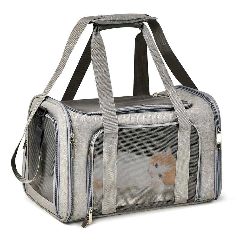 Dog Carrier Bag Soft Side Backpack Cat Pet Carriers Dog Travel Bags Airline Approved Transport - Dog Carrier Backpack Soft Side | Airline Approved Pet Travel Bag style