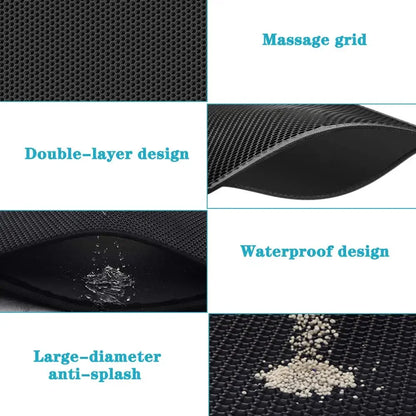 Cat Litter Mat With Gift Double Layer Waterproof