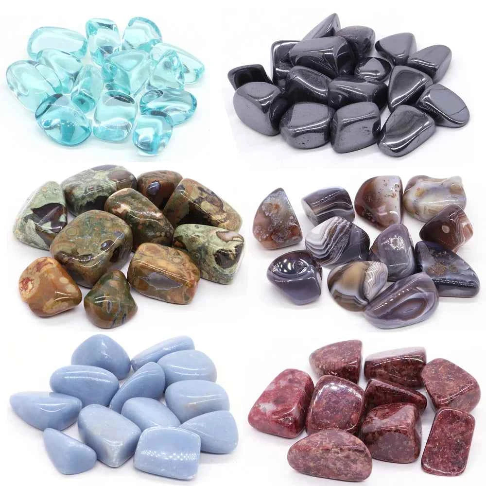 natural irregular tumbled stone bulk gravel mineral healing crystals gemstones