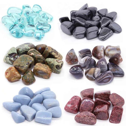 natural irregular tumbled stone bulk gravel mineral healing crystals gemstones