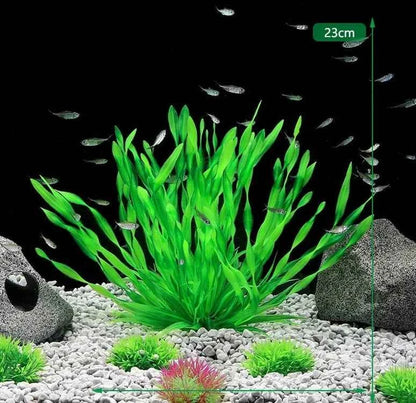 Green Purple Water Grass Viewing Decorations - Water Grass  Aquarium Fish Tank Seaweed Decoration in Green Purple hom