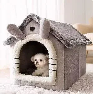 Small Medium Large Pets - Dog House Soft with Removable Cushion Suitable for Small Medium Large 