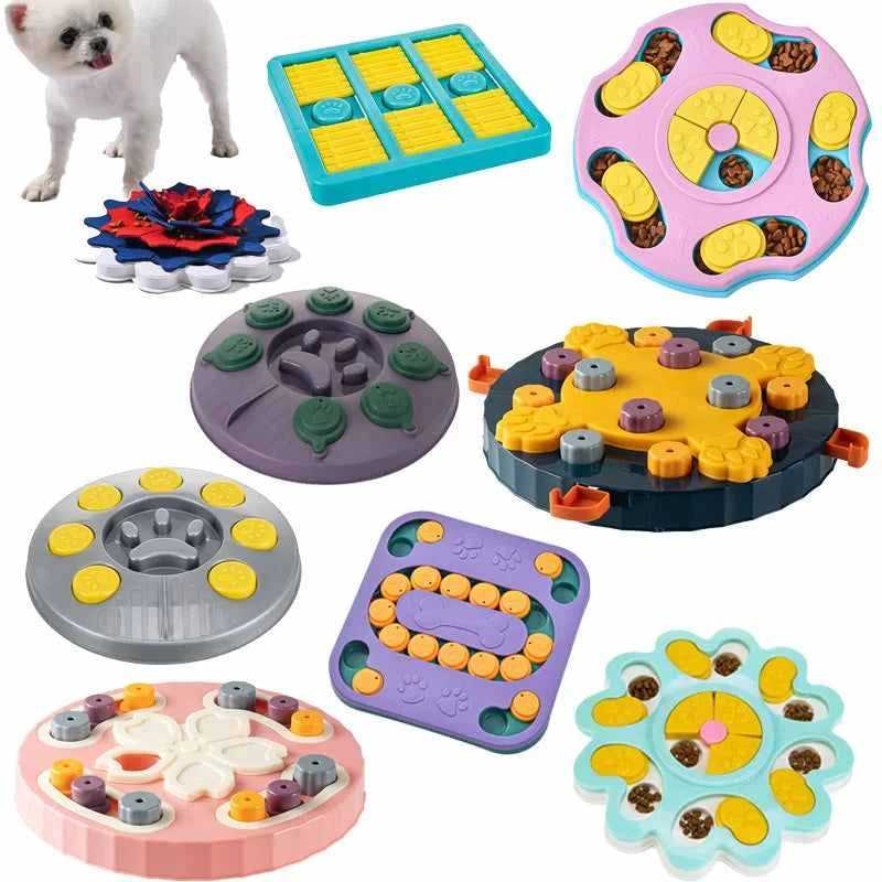 -Slip Slow Feeder Food Dispenser - Slip slow feeder food dispenser interactive dog puzzle toy