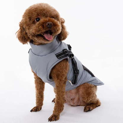 Dog Jacket With Harness Winter Warm