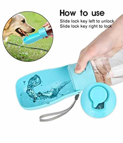 Portable 300ml Dog Water Bottle Original Design Foldable Pet Feeder - Dog Water Bottle - Portable 300ml Original Design Foldable Pet Feeder