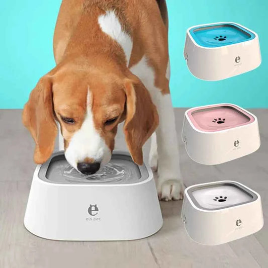 Floating Dog Drinking Water Bowl - Dog Water Bowl Floating Non-Wetting Spill-Proof Dispenser for both