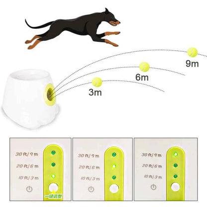 Automatic Throw Pet Catapult Dog Toy Tennis Ball Launcher Jumping Ball Pitbull Toys - Dogs Ball Launcher - Automatic Catapult Dog Toy Tennis Ball Launcher