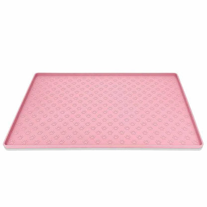 Silicone Pet Placemat Waterproof Dog Food Bowl Mat - Dog Food Mat-Silicone Pet Placemat Waterproof Dog Food Bowl Mat pet