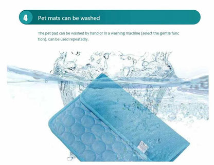 Small Big Dogs Summer Pet Cold Bed Cat Sofa Ice Pad - Pet Bed Dog Cooling Mat Extra Large Durable Blanket for Small Big pet