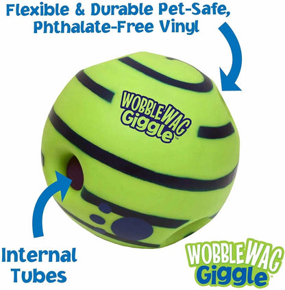 Interactive Wobble Wag Giggle Glow Ball Dog Toy Fun Giggle Sounds - Interactive Dog Toy: Wobble Wag Giggle Glow Ball Fun Giggle Sounds