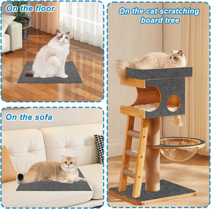 Cat Scratching Mat Cat Carpet with Self-Adhesive Trimmable Cat Scratching Post Carpet, Cat Scratch Furniture Protector