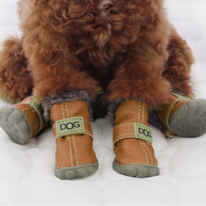 Dog Shoes with Hook Loop Closure Bulldog Booties