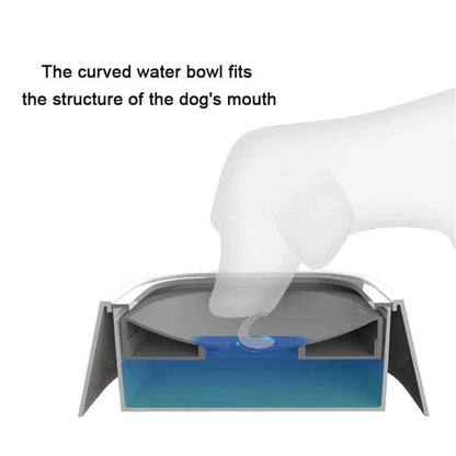 Floating Dog Drinking Water Bowl - Dog Water Bowl Floating Non-Wetting Spill-Proof Dispenser for both