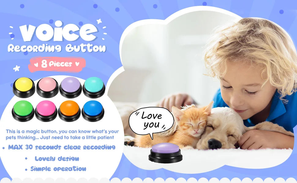 Pet Speaking Buttons Portable Cute