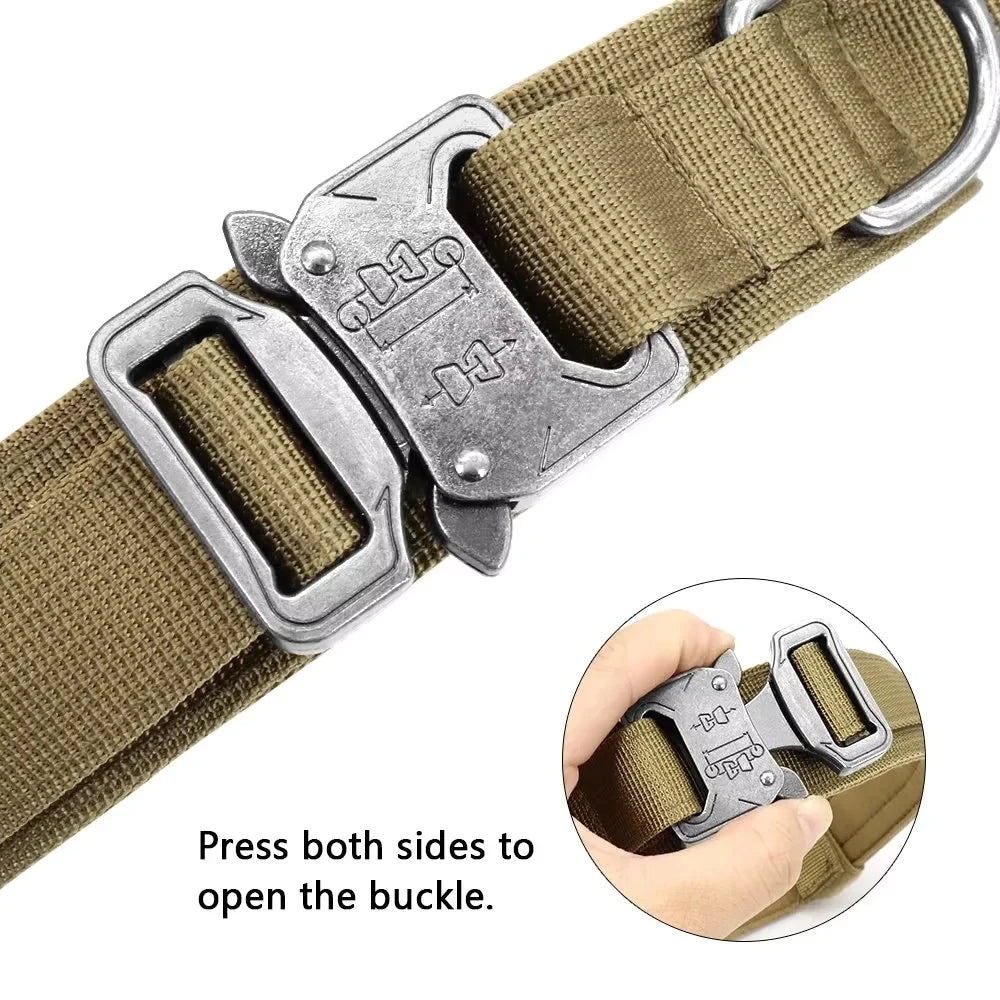 Dog Collar Military Adjustable Duarable