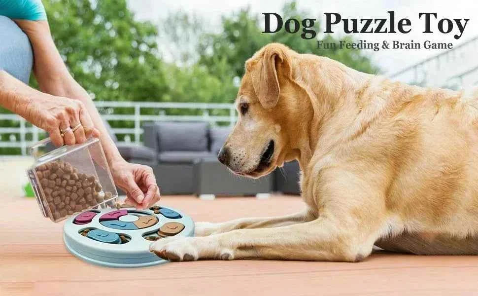 -Slip Slow Feeder Food Dispenser - Slip slow feeder food dispenser interactive dog puzzle toy