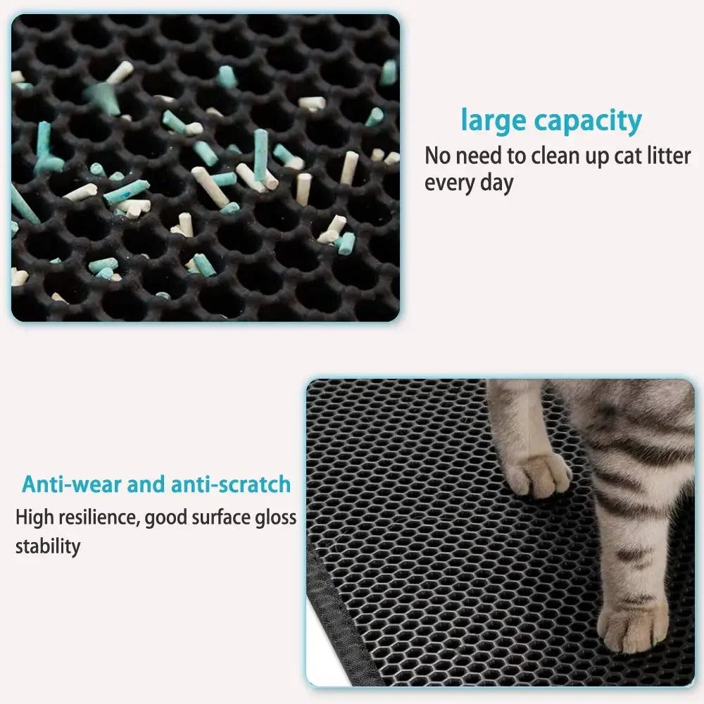 Cat Litter Mat With Gift Double Layer Waterproof