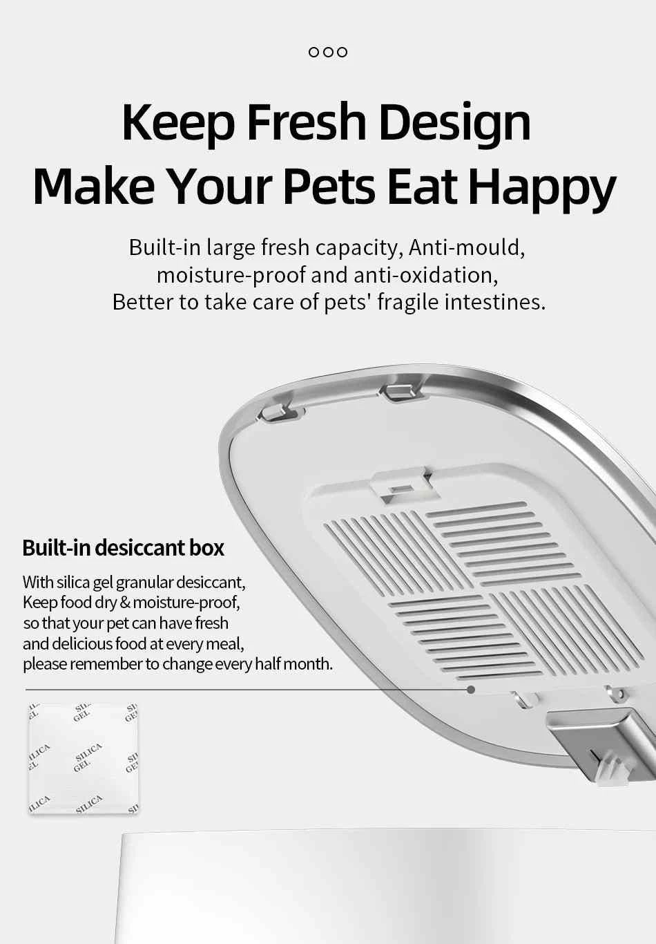 Cat Dog Dry Food Optimization - Automatic Cat Feeder - Remote Control Pet Food Dispenser wifi-enabled