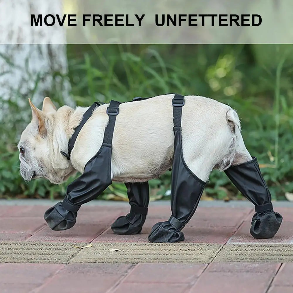 Dog Boots Anti-Slip Dog Shoes with Rugged Rubber Sole