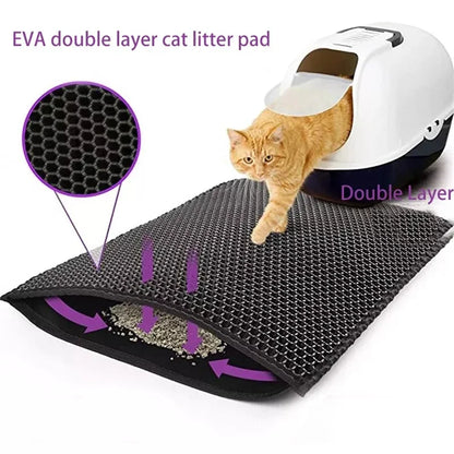 Cat Litter Mat With Gift Double Layer Waterproof