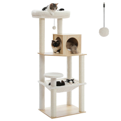 Cat Tree Tower with Condo Scratching