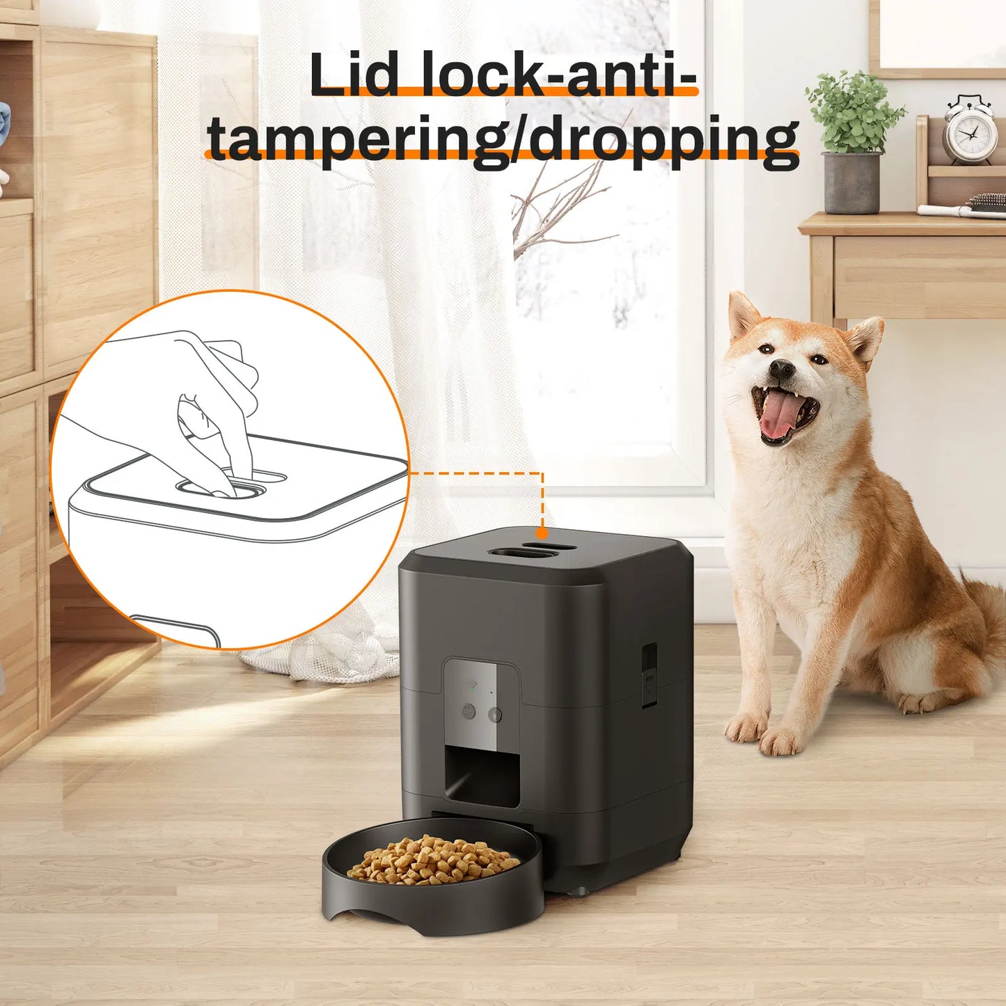 Pet Feeder Automatic Cat Feeder Dog Slow Food Machine